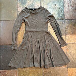 Lulu's Olive Ribbed Knit Sweater